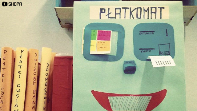 Prototyp płatkomatu powstały podczas jednego ze szkoleń.