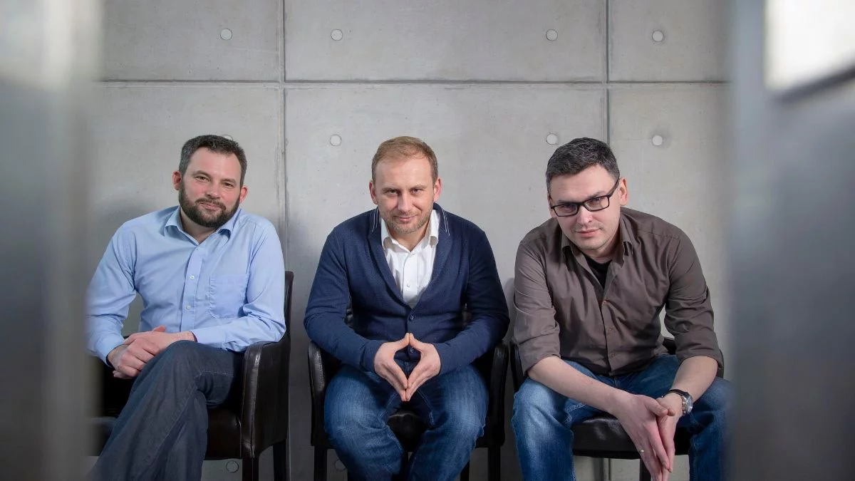 Twórcy Samurai Labs. Od lewej Grzegorz Rutkiewicz, Michał Wroczyński, Gniewosz Leliwa