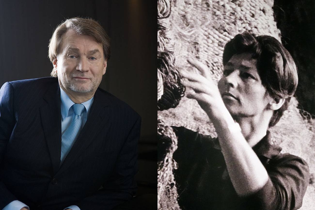 Jan Kulczyk i Magdalena Abakanowicz