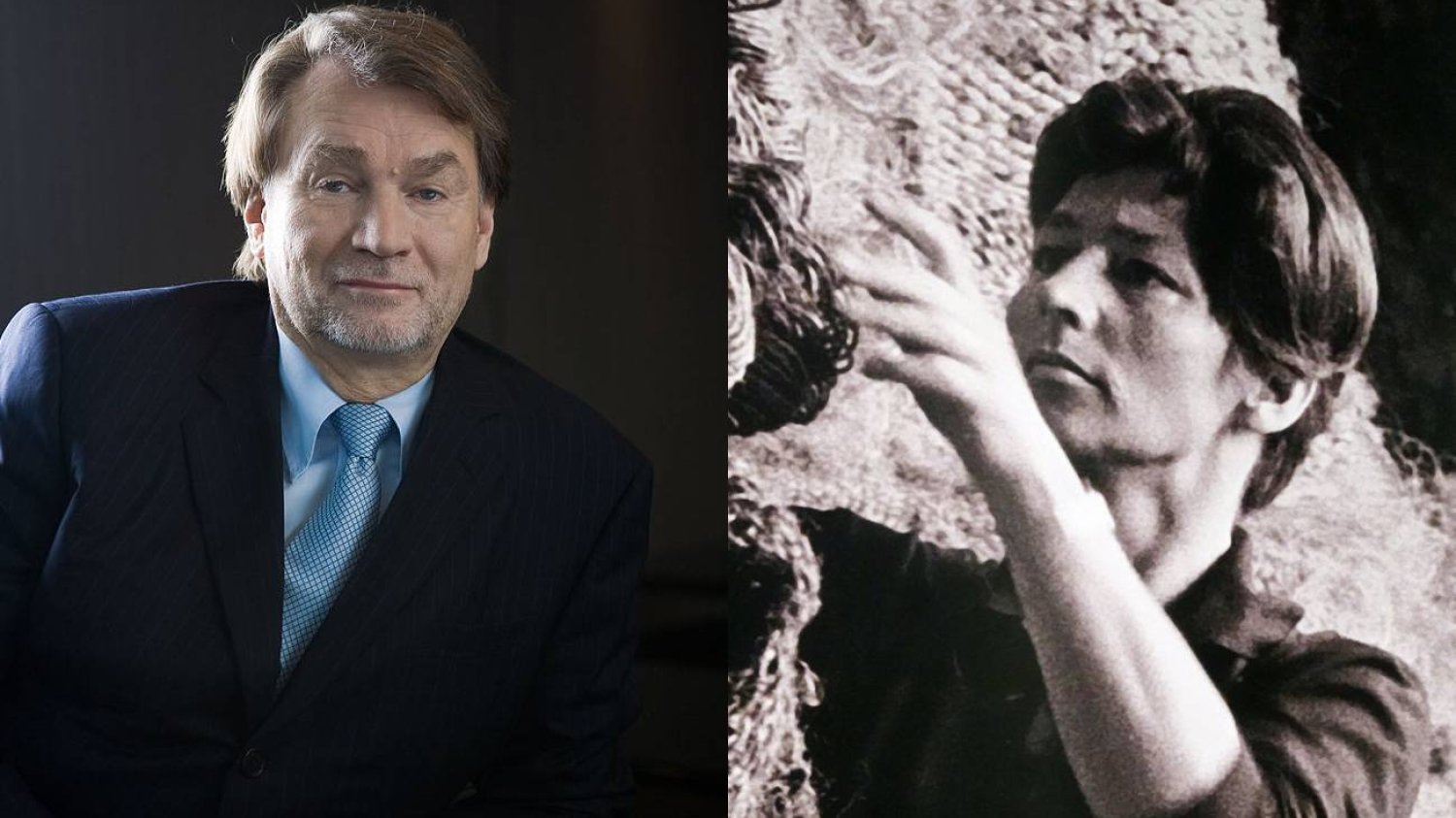 Jan Kulczyk i Magdalena Abakanowicz