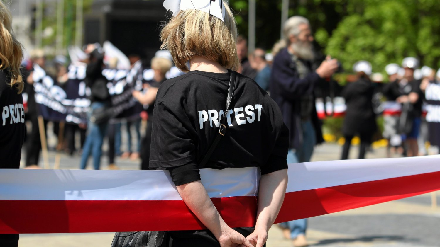 Jeden z protestów pielęgniarek.