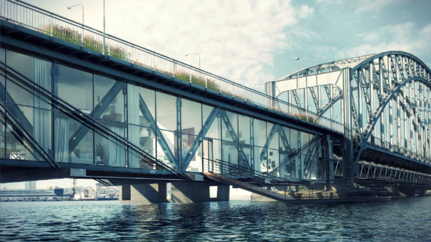Apartamenty zbudowane pod mostem w Sztokholmie - to plan szwedzkich architektów ze studia Urban Nouveau