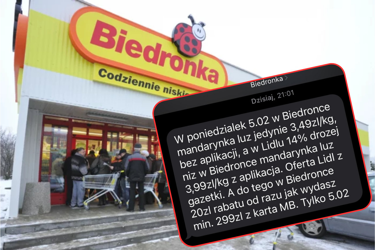 Biedronka zaczęła wysyłać SMS-y klientom już nawet w niedziele