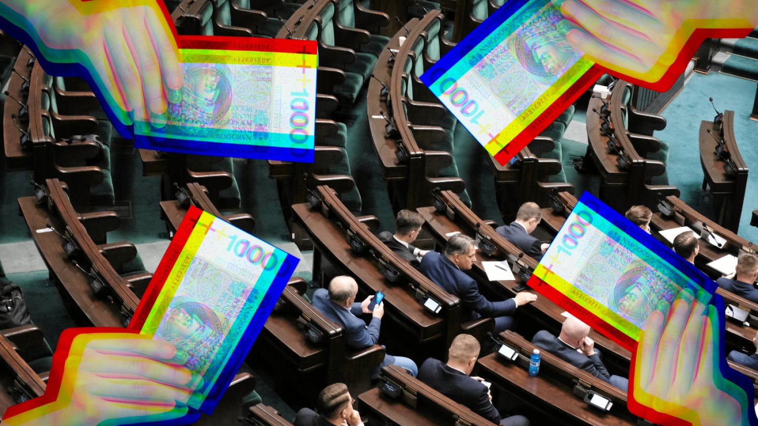 Średnie miesięczne zarobki zawodowych posłów są niemal 20 proc. większe od oficjalnie podawanej stawki.