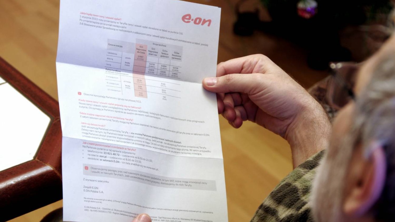 Podwyżka rachunków za prąd w Warszawie - informacja firmy E.ON
