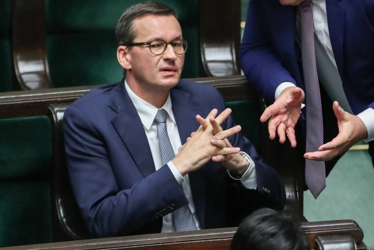 Premier Mateusz Morawiecki, wicepremier Jacek Sasin