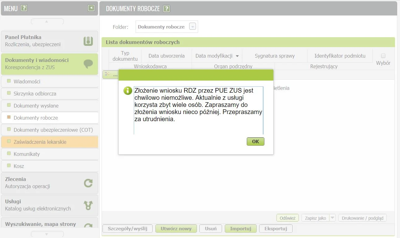 System informatyczny ZUS nie wytrzymuje oblężenia.