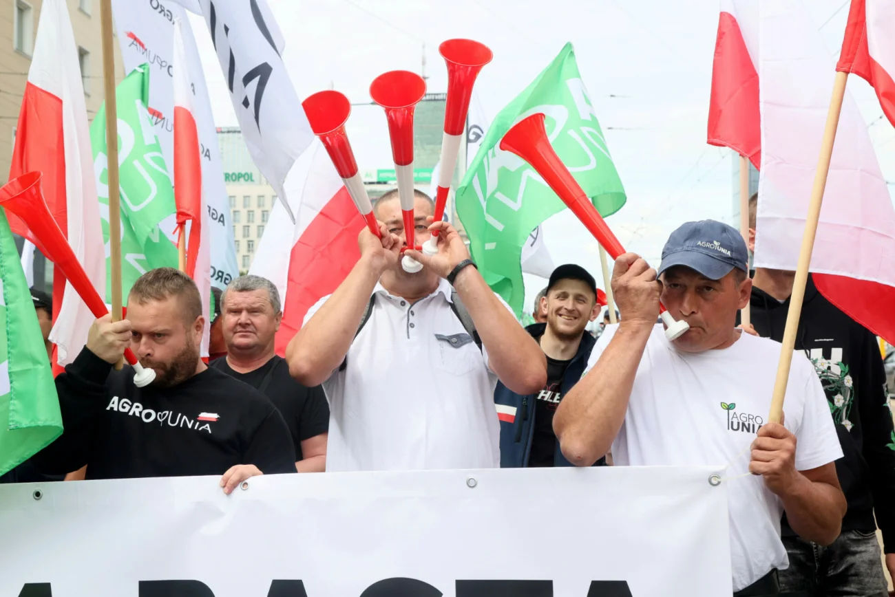 Protest Agrounii w Warszawie 7 lipca