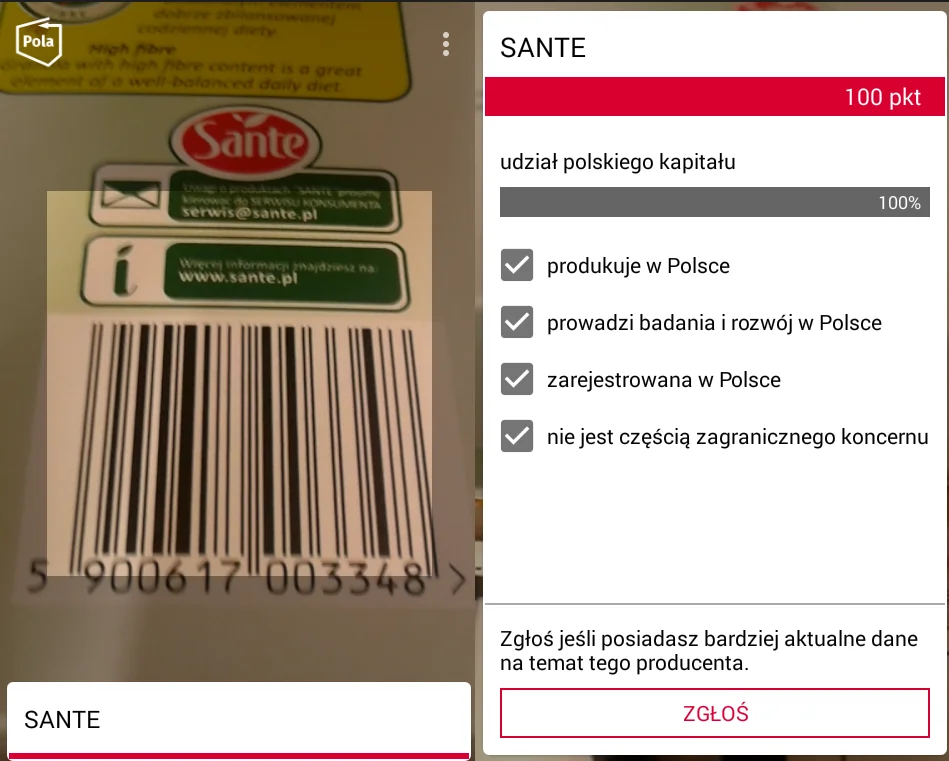 Sante to w pełni polska firma, która działa od 1992 roku