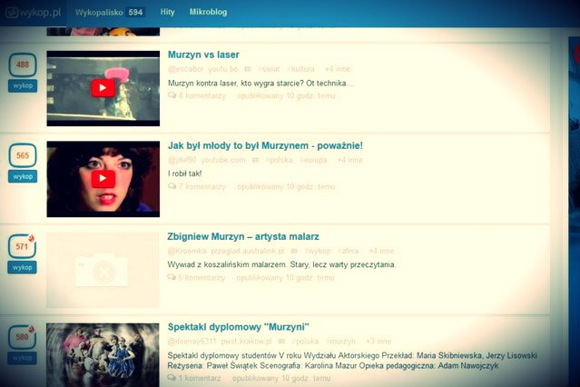 Kolejny bunt "mirków": Wykop zalały "znaleziska" ze słowem "murzyn" w tytule.