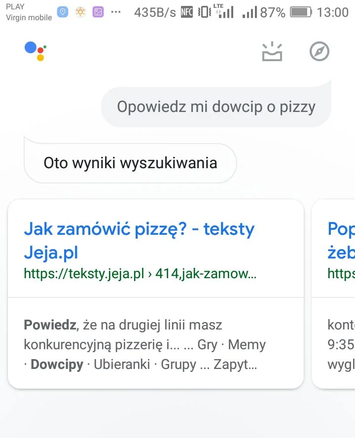 Google i żarty o pizzy