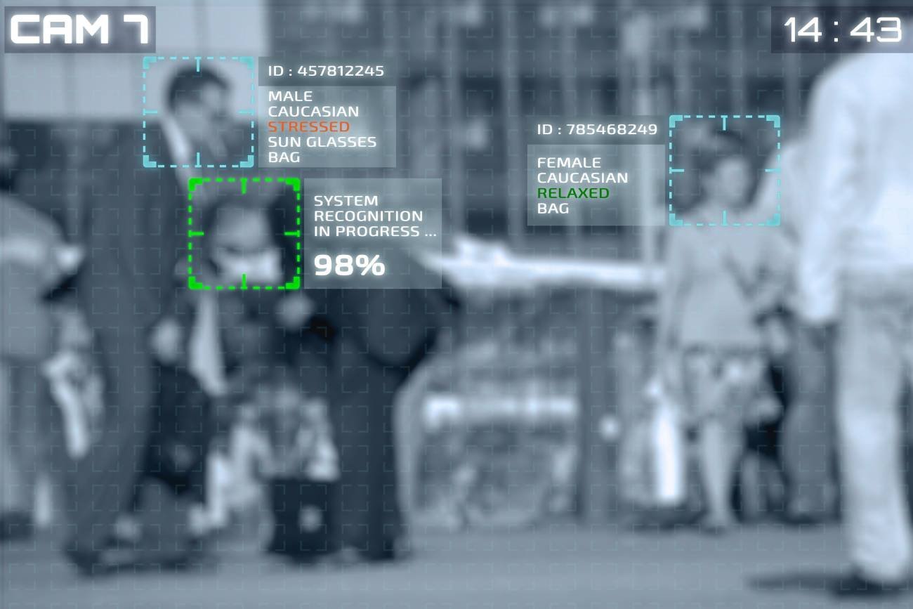 Kamera z włączoną technologią wykrywania twarzy.
