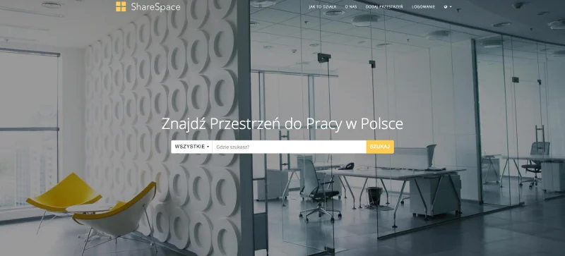 ShareSpace to wyszukiwarka biur coworkingowych i serwisowanych, przestrzeni konferencyjnych oraz office sharing’u