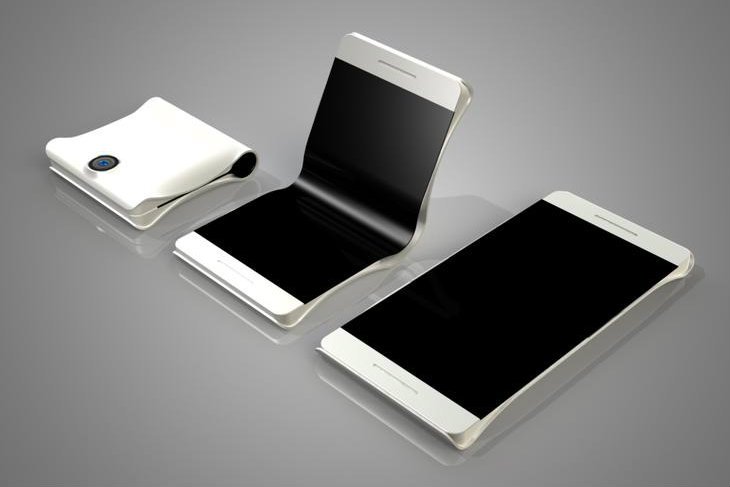 Koncept składanego składanego smartfona stworzony przez Coroflot