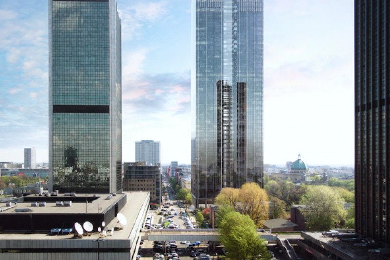 W budynku Roma Tower mają się znaleźć biura i luksusowy hotel. Architekci znaleźli sposób na to, co zrobić z zabytkowym budynkiem plebanii.