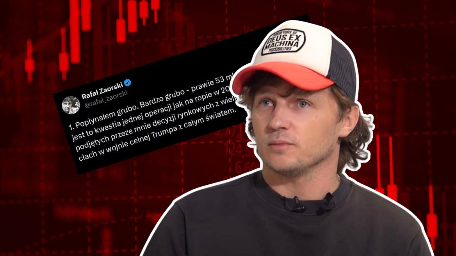 Znany polski spekulant Rafał Zaorski ogłosił przerwę w swojej karierze po tym, jak jego ryzykowna gra na rynkach finansowych przyniosła mu niemal 53 miliony złotych strat.