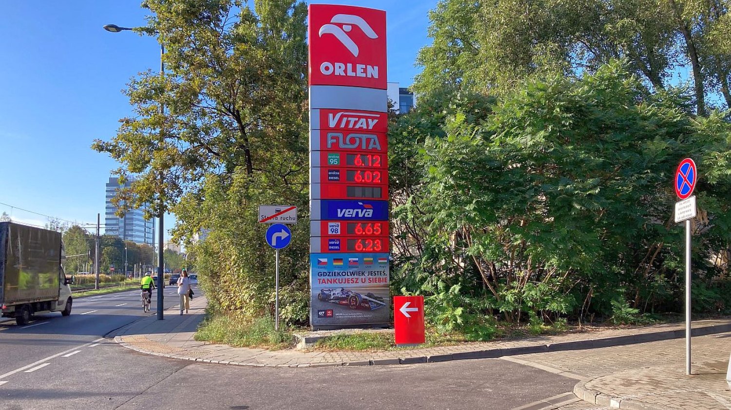 Dałbym głowę, że jeszcze niedawno na tym pylonie ceny zaczynały się od 6,70 zł...