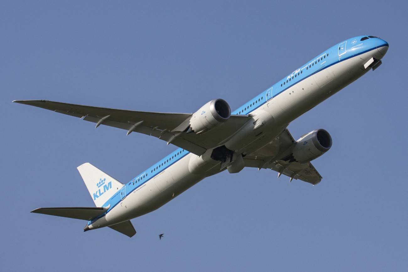 Samolot linii KLM. Zdjęcie poglądowe.