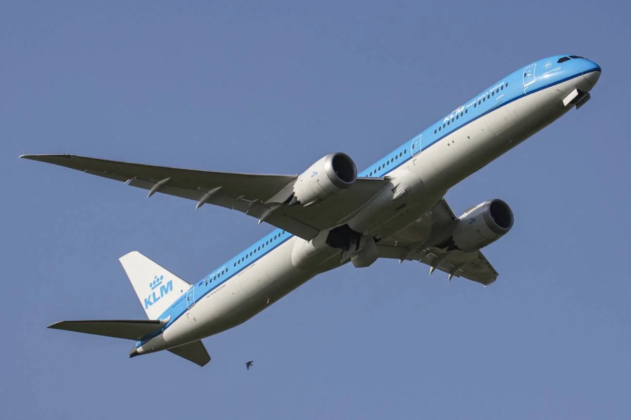 Samolot linii KLM. Samolot linii KLM. Zdjęcie poglądowe.