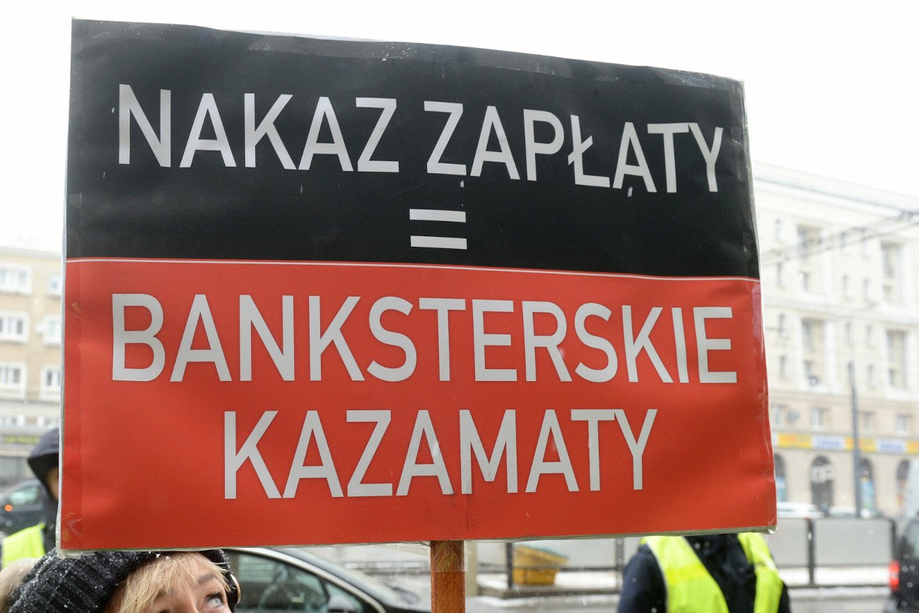 baner "nakaz zapłaty = bankscerskie kazamaty"