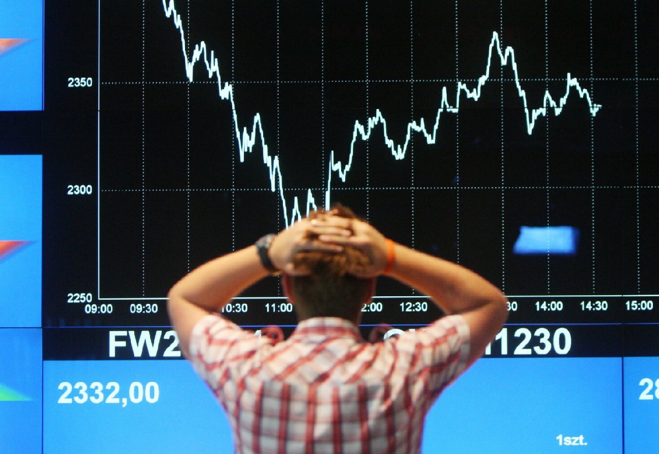 Spadek na giełdzie.