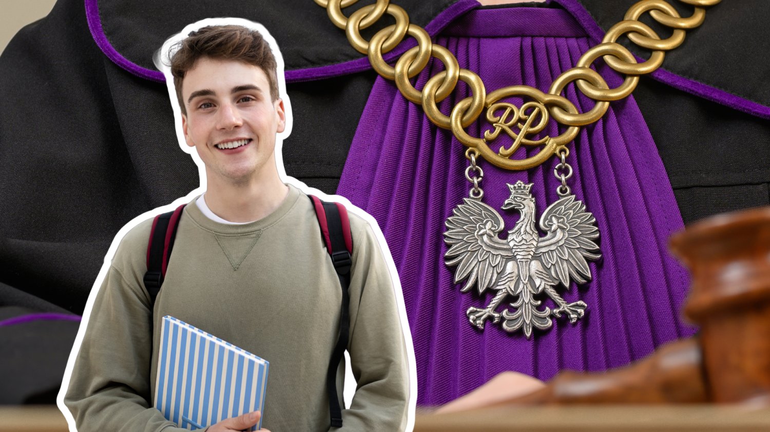 Student. W tle sędzia .