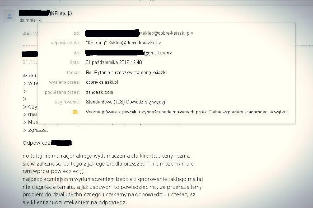 Pracownicy księgarni ujawnili dużo więcej niż mieli zamiar