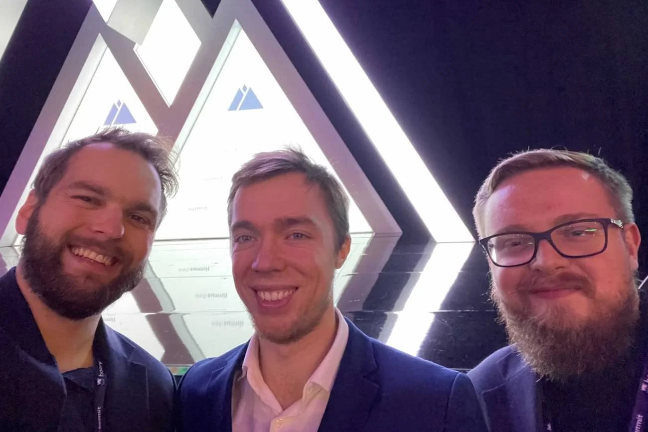 Założyciele CodeAlly - targi Websummit 2021