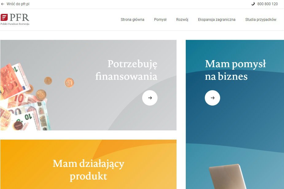 Polski Fundusz Rozwoju otworzył portal startup.pfr.pl