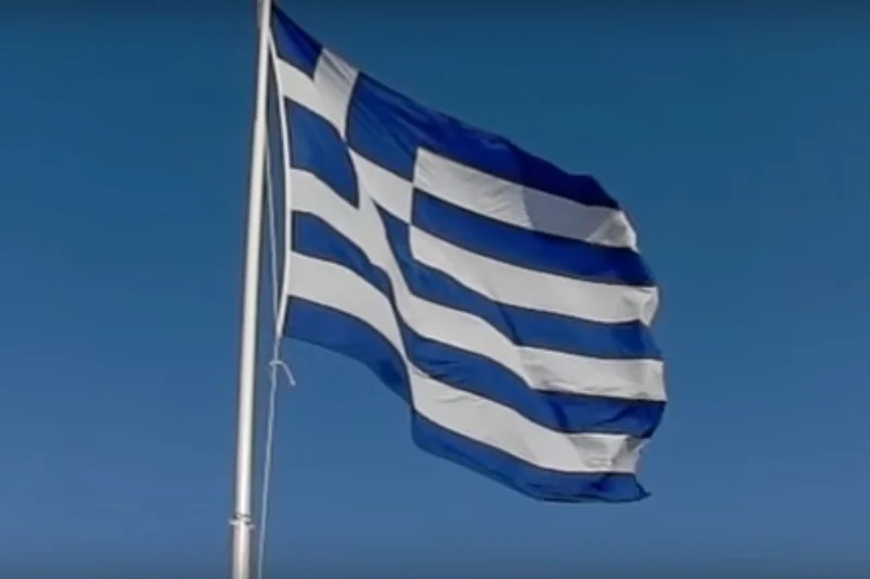 Flaga Grecji.