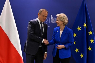 Donald Tusk, Ursula von der Leyen.
