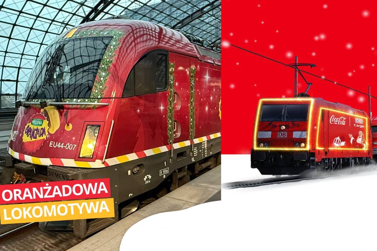 W tym roku w ramach świątecznych akcji marketingowych, producenci napojów wypuszczają w trasy lokomotywy.