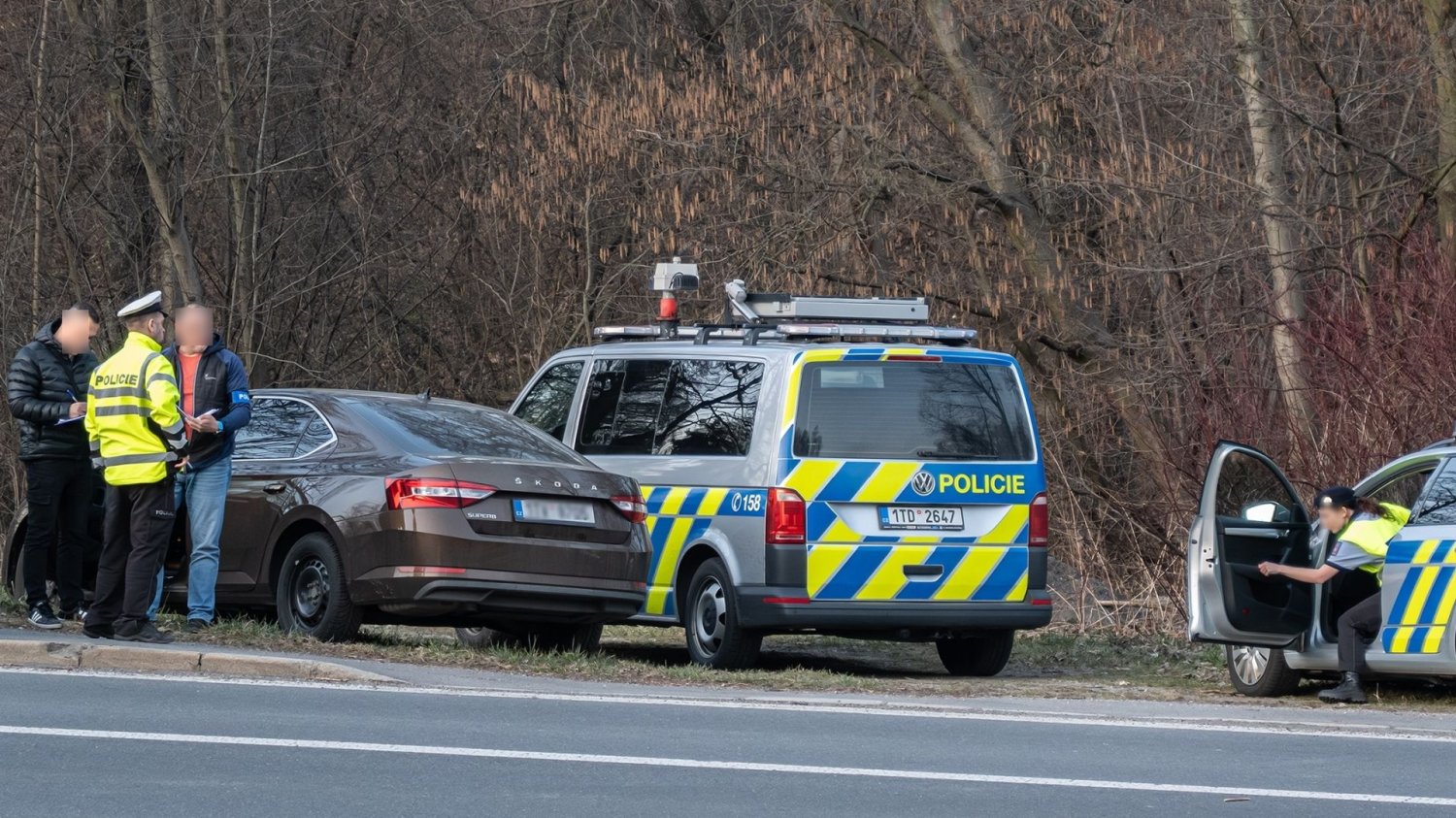 czeska policja zatrzymała auto do kontroli