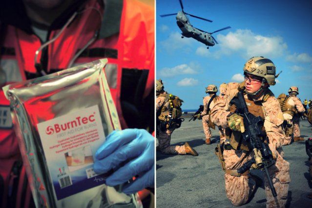 Opatrunki z Ujazdu są na stałym wyposażeniu amerykańskich marines