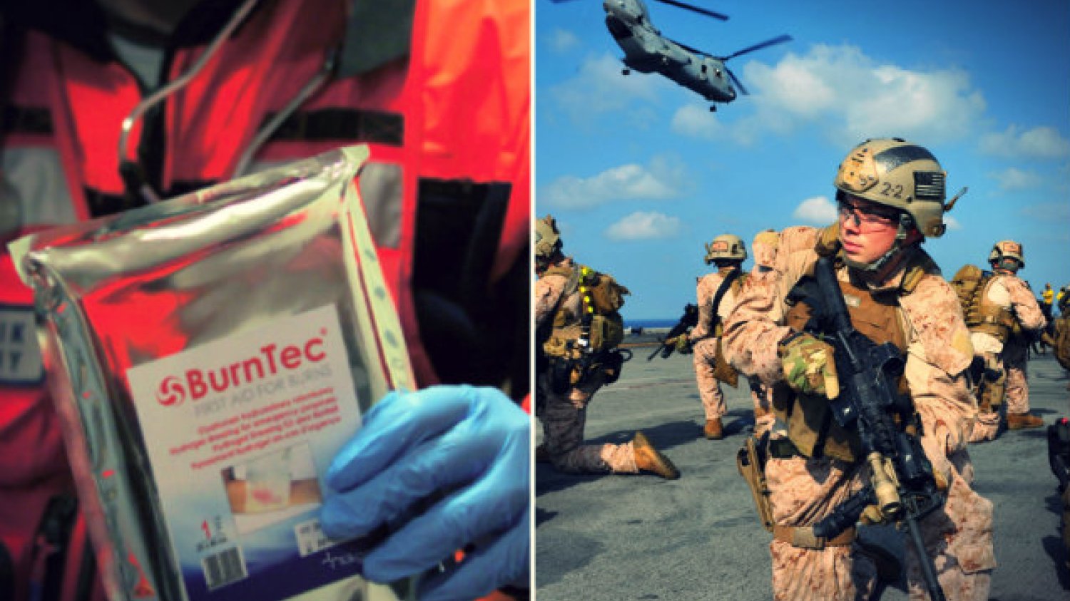 Opatrunki z Ujazdu są na stałym wyposażeniu amerykańskich marines
