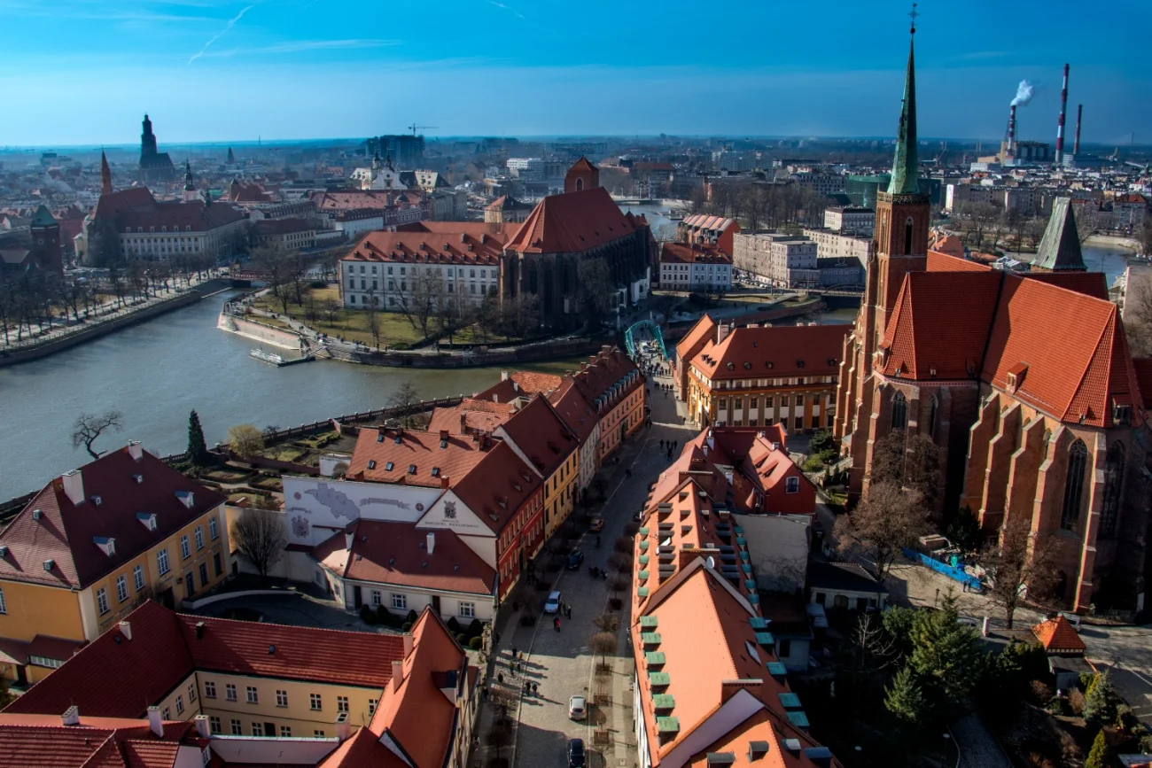 Panorama Wrocławia.