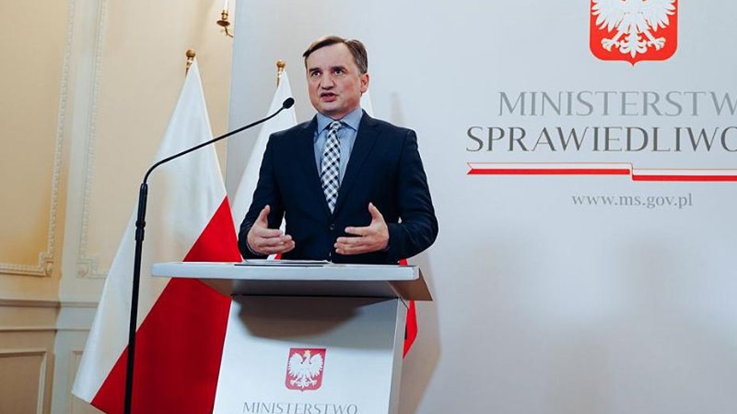 Zbigniew Ziobro nie szczędził słów podczas konferencji prasowej.