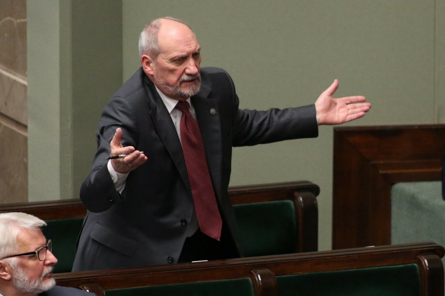 Minister obrony narodowej Antoni Macierewicz.