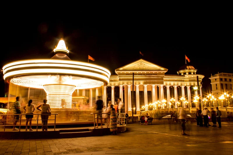 Stolica Macedonii Skopje.