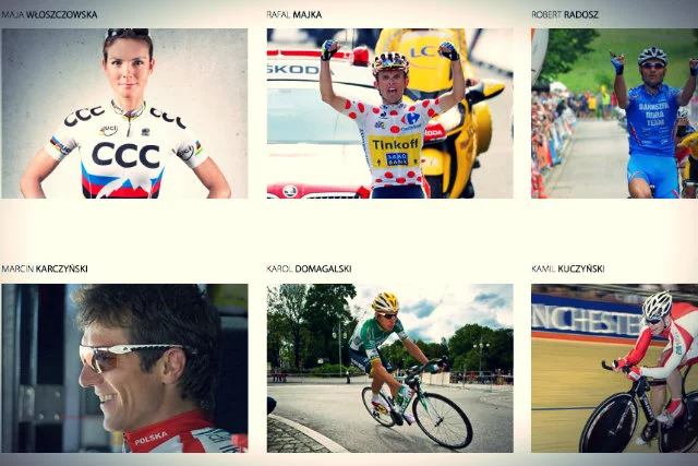 Veloart chwali się na swojej stronie współpracą z czołowymi polskimi gwiazdami kolarstwa, Rafałem Majką, Marcinem Karczyńskim, Markiem Rutkiewiczem i Mają Włoszczowską.