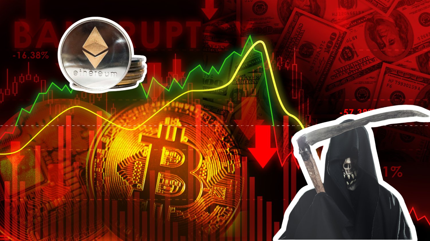Kurs bitcoina spada. Bitcoin na naszych oczach się wykrwawia. To potencjalna okazja inwestycyjna, ale jest jedno "ale"
