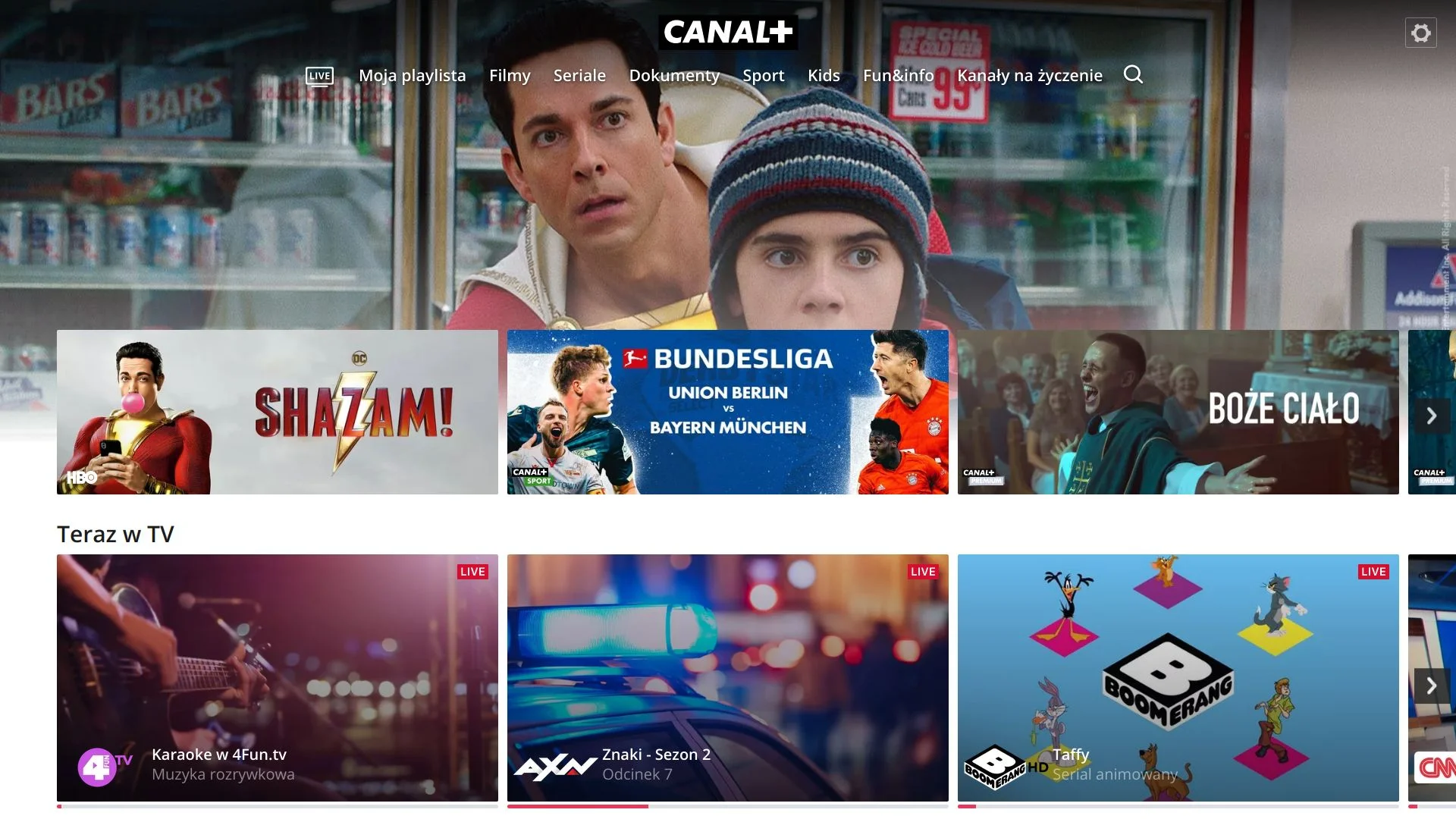 Cztery różne pakiety Canal+ dostępne są w cenach od 10 zł do 50 zł.