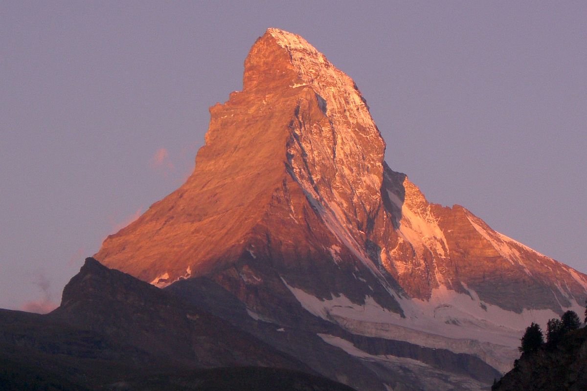 Jedną z najbardziej spektakularnych pozostałości po Wielkiej Adrii jest alpejski Matterhorn.