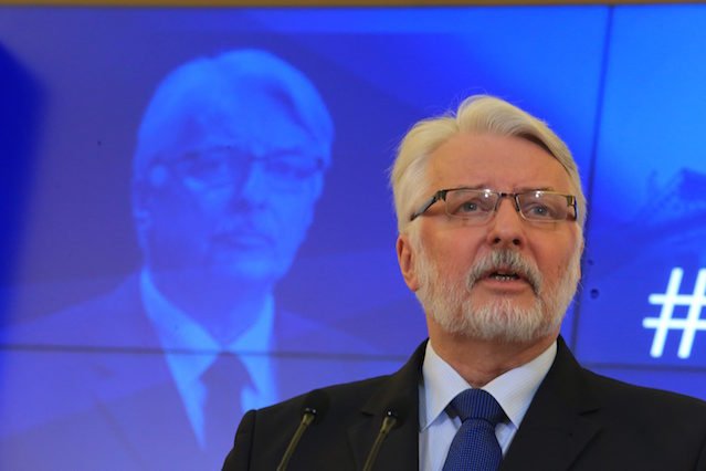 Minister Spraw Zagranicznych, Witold Waszczykowski.