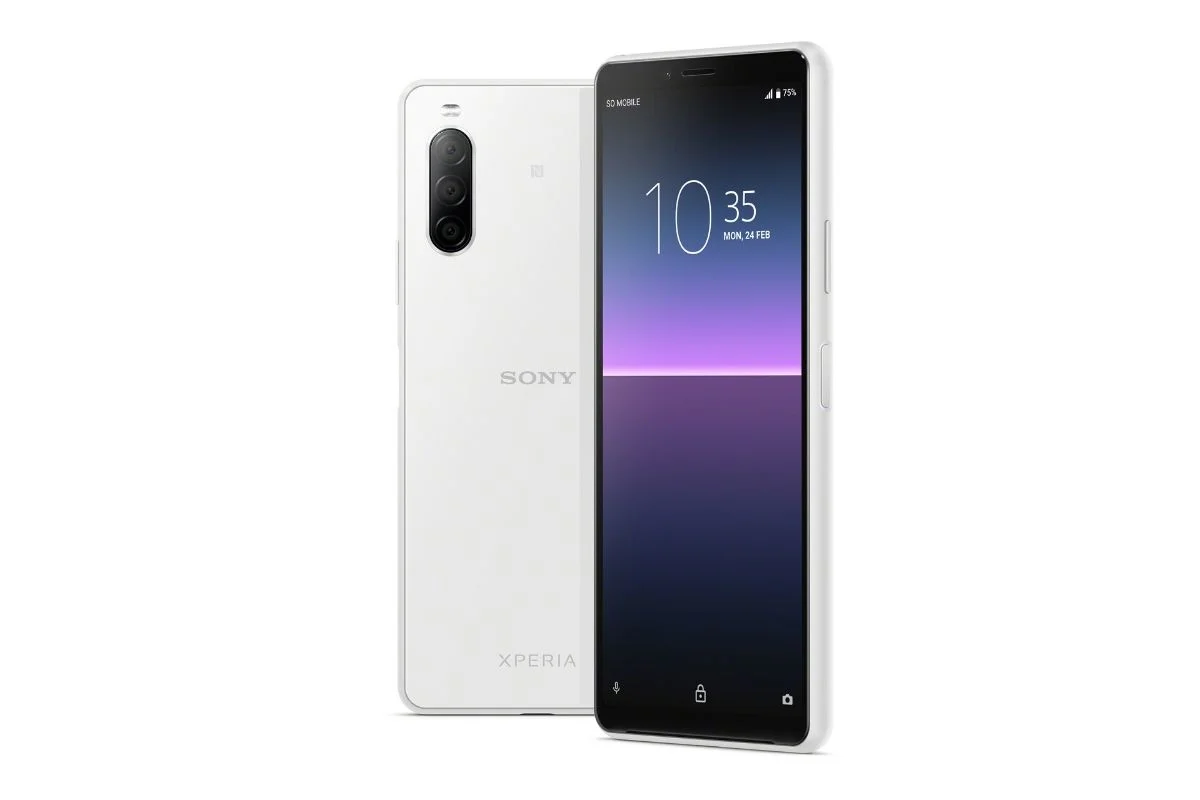 Sony Xperia 10 II będzie dostępny m.in. w białej wersji kolorystycznej.