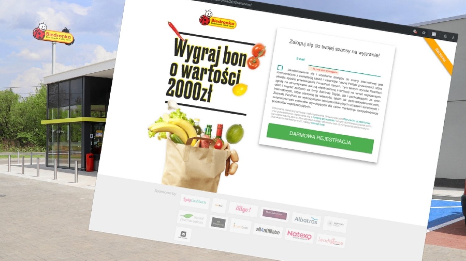 Oszuści kuszą naiwnych "kartą do Biedronki na 1000 złotych".