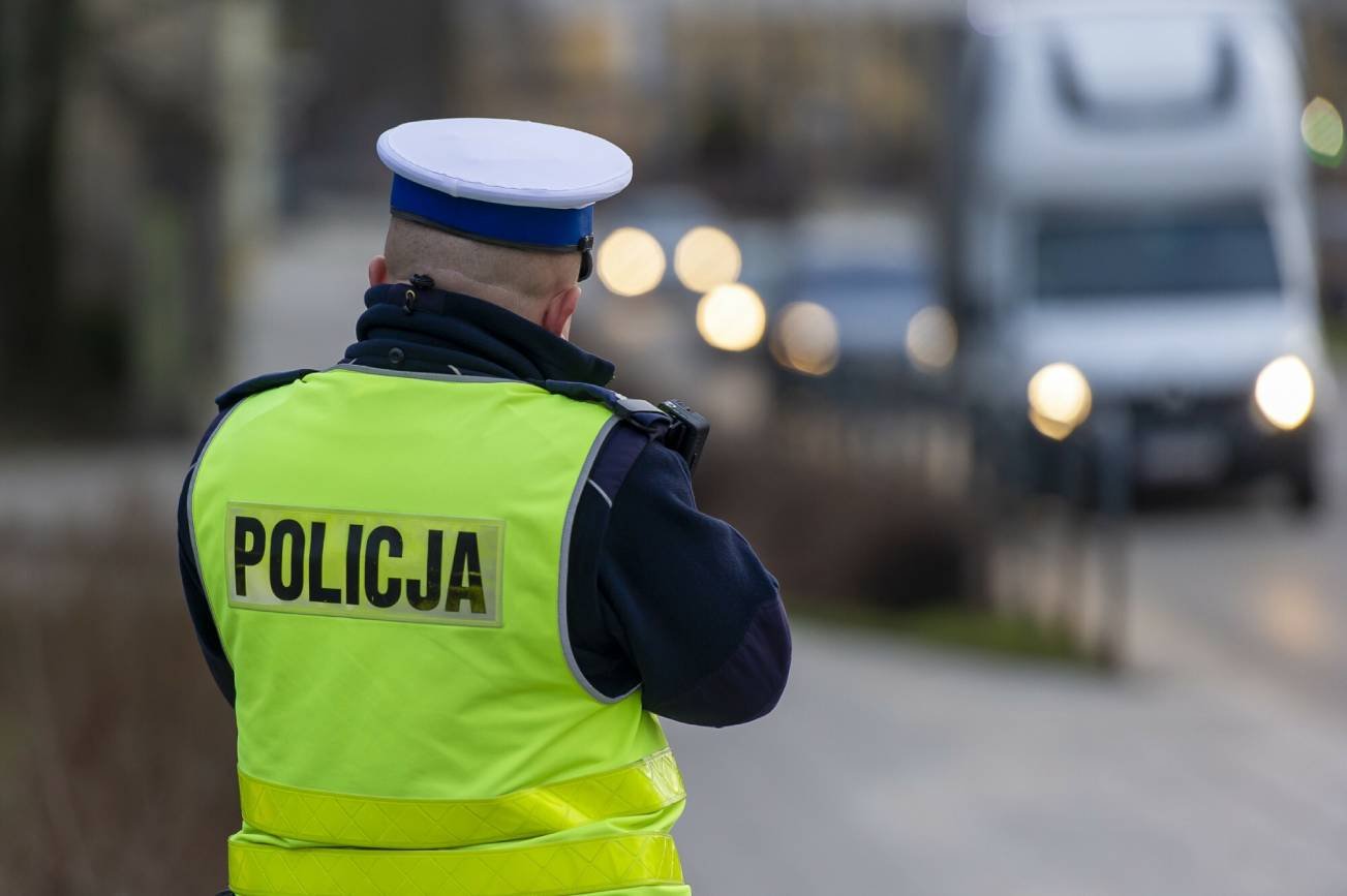 Kontrola prędkości przez policję