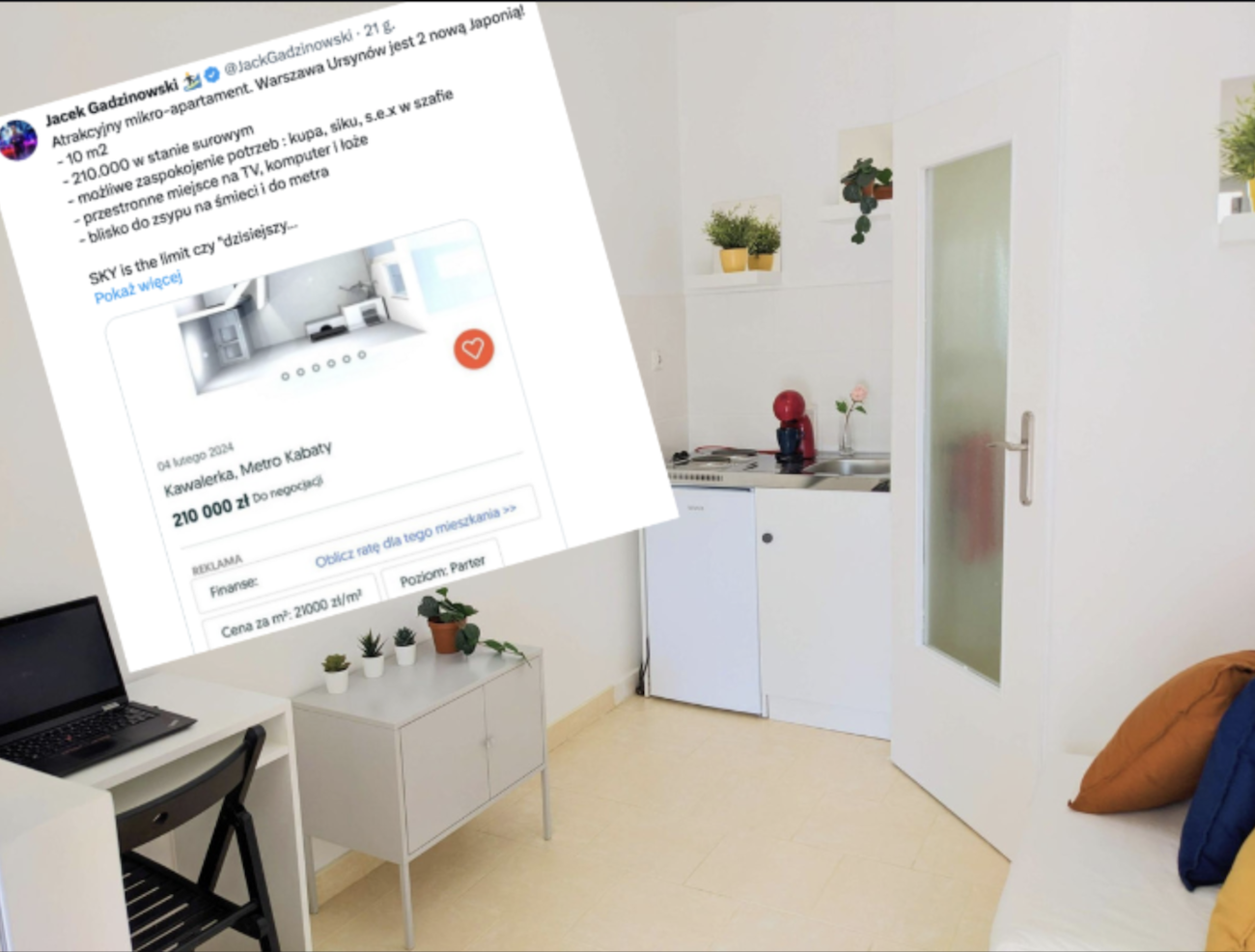 Oferta sprzedaży kawalerki w Warszawie