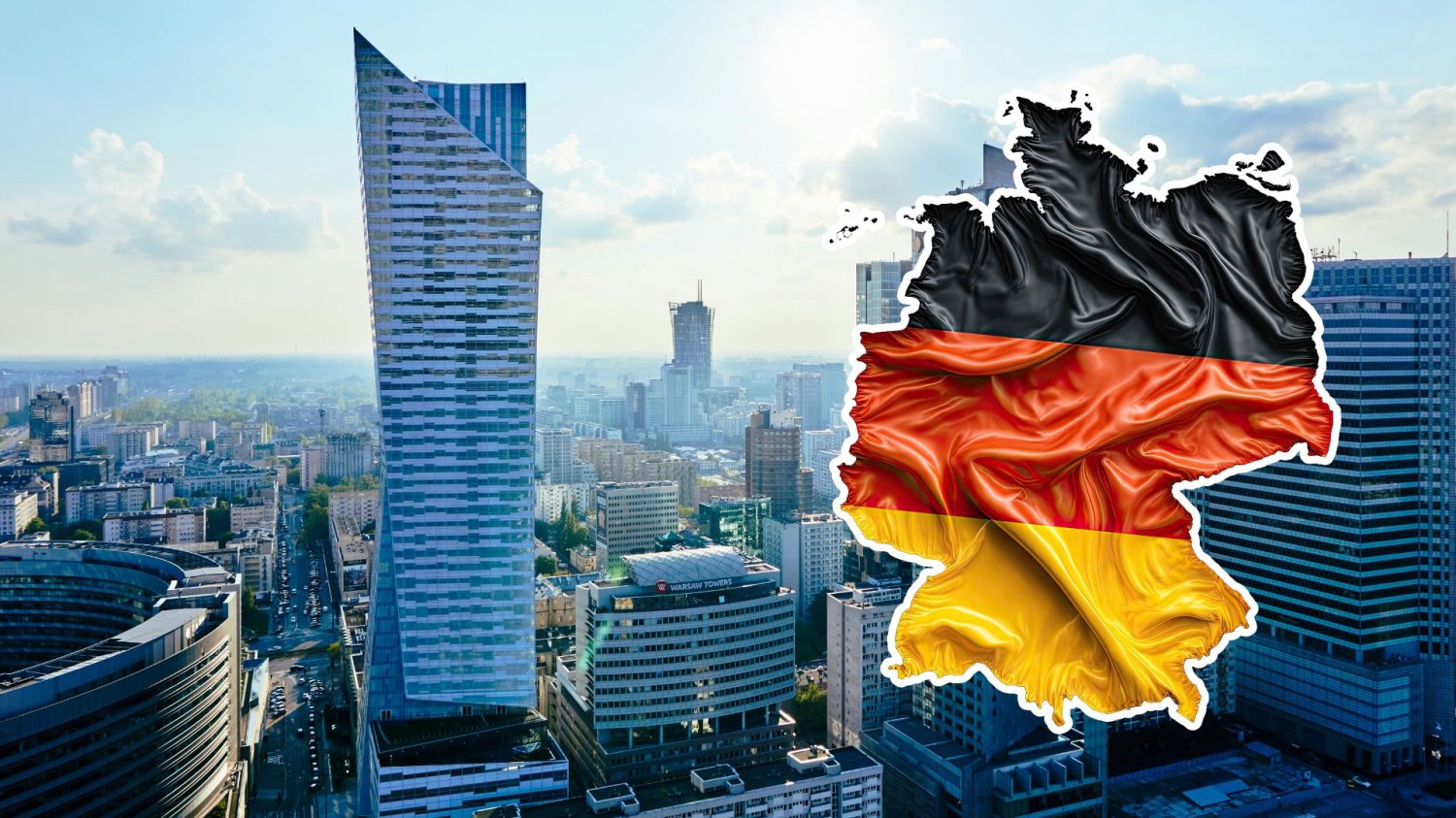 Polska czwartym rynkiem zbytu dla Niemiec. Zostawiamy Chiny w tyle. Warszawa, mapa Niemiec.