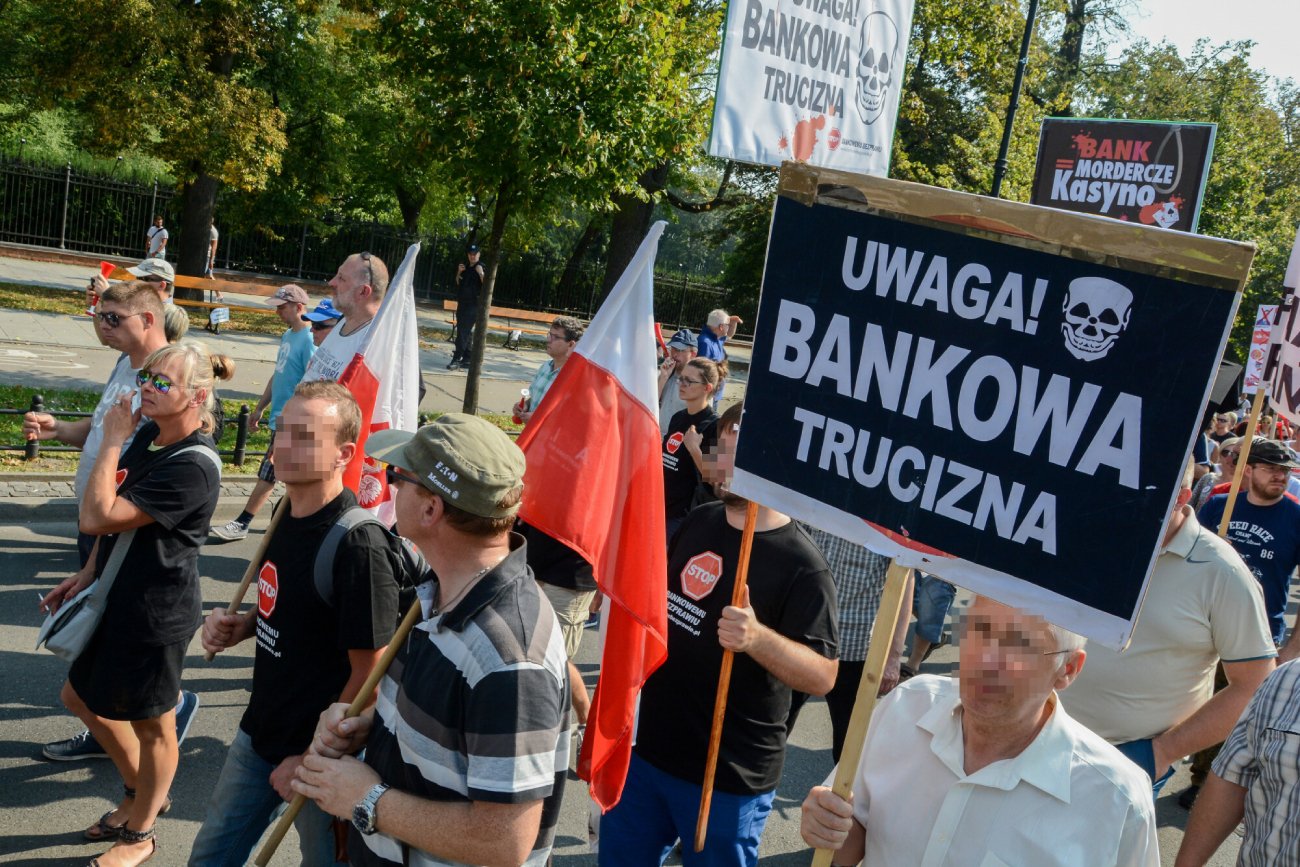 Demonstracja frankowiczów